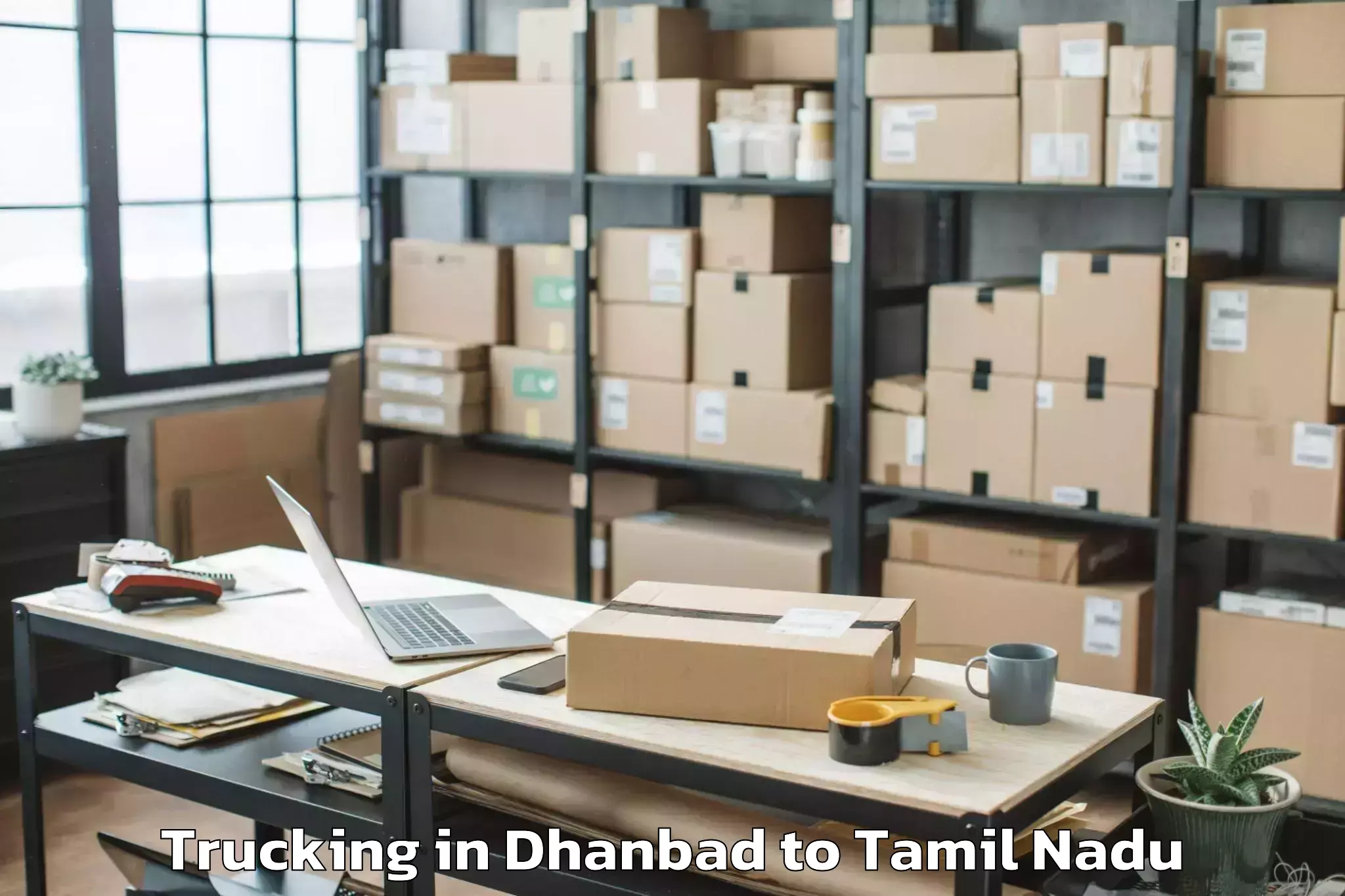 Hassle-Free Dhanbad to Peranamallur Trucking